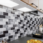 Mosaique "OBELIA" noir, blanc et gris - l.30 x L.30 cm. - Cooke and Lewis - Brico Dépôt