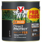 Peinture Direct Protect Fer extérieure Noir mat 2 L - V33 - Brico Dépôt