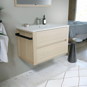 Ensemble meuble + vasque + miroir Led FRAME 80 cm - Brico Dépôt