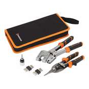 Set de plaquiste 15 pièces avec lame acier chrome vanadium - MAGNUSSON - Brico Dépôt