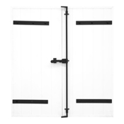 Volet battant manuel 2 panneaux PVC blanc 115 x 100 cm  - Brico Dépôt