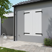 Volet battant manuel 2 panneaux PVC blanc 175 x 120 cm - Brico Dépôt