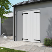 Volet battant 2 panneaux PVC blanc 215 x 120 cm - Brico Dépôt