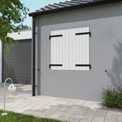 Volet battant 2 panneaux PVC blanc 125 x 120 cm - Brico Dépôt