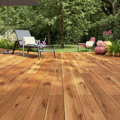 Lame de terrasse bois en pin traité - Long.3600 X Larg.144 X Ep.27 mm - Brico Dépôt