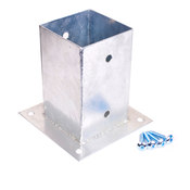 Support pour poteau bois à fixer - 90 mm x 90 mm - Brico Dépôt