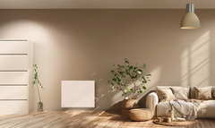 Radiateur électrique à inertie sèche cœur de céramique blanc "Loxy" 1500 W - Brico Dépôt