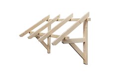 Marquise en bois- L. 139 cm mitre RC001 - Brico Dépôt