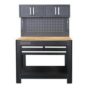 Etabli de travail 3 tiroirs + 2 armoires - H. 158,5 x 114,5 cm. - MAGNUSSON - Brico Dépôt