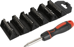 Tournevis à cliquet en acier chrome vanadium 63 pièces - Forge steel - Brico Dépôt