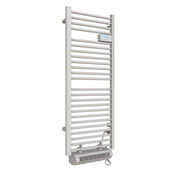 Sèche serviette électrique avec soufflerie 500 W + 1000 W "ACILIA" blanc - Brico Dépôt