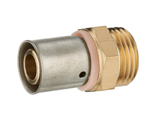 Raccord droit à sertir PER Mâle 3/8" - D12 - Lot de 5 pièces - Noyon & Thiebault - Brico Dépôt