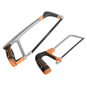 Lot de 2 scies à métaux avec poignée souple antidérapante - MAGNUSSON - Brico Dépôt