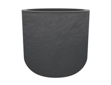 Pot rond Volcania Anthracite 50 cm 67L - Brico Dépôt