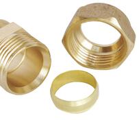 Lot de 4 olives en laiton tc - diamètre 12 mm - Somatherm - Brico Dépôt