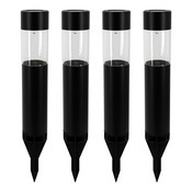 Lot de 4 bornes solaire noir 5000L Scone - Brico Dépôt
