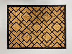 Tapis intérieur ou extérieur abrité "Panama coco" beige - 60x80 cm  - Brico Dépôt