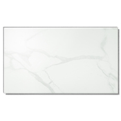 Dalle PVC "Treviso Gloss GV" 37,5x65 cm blanc brillant rainure et languette - Brico Dépôt