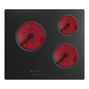 Plaque de cuisson vitrocéramique 3 zones 5300 W - 590 x 520 mm - Brico Dépôt