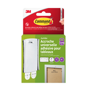 Accroche universelle adhésive pour tableaux moyen modèle - charge max 3,6 kg - Command - Brico Dépôt