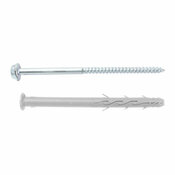 Fixation d'encadrement nylon/acier 10x140mm - 6PCS, idéal pour blocs et béton - Brenner - Brico Dépôt