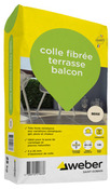 Colle fibrée terrasse et balcon beige - sac de 25 kg - Weber - Brico Dépôt