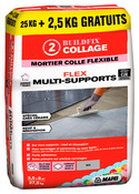 Mortier colle flexible multi-supports neuf et rénovation gris - sac 25+2,5KG   - Mapei - Brico Dépôt