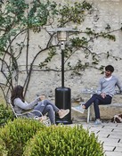 Parasol chauffant noir au gaz + kit gaz 2000 W - Brico Dépôt