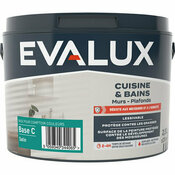Peinture cuisine et bains Base C Satin 2,5 L - Evalux - Brico Dépôt