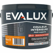 Peinture multi supports Base B Satin 2,5 L - Evalux - Brico Dépôt