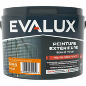 Peinture extérieure bois métal Base B Brillant 2,5 L - Evalux - Brico Dépôt
