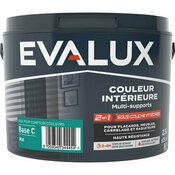 Peinture multi supports Base C Mat 2,5 L - Evalux - Brico Dépôt