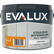 Peinture murs base B Mat 2,5 L - Evalux - Brico Dépôt