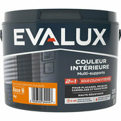 Peinture multi supports Base B Mat 2,5 L - Evalux - Brico Dépôt
