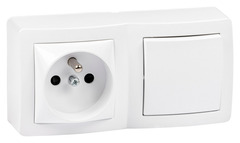 Double prise blanc - Brico Dépôt