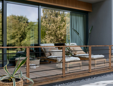 Kit garde corps bois et métal 2m40 Melto - Brico Dépôt