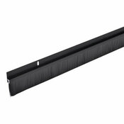 Bas de porte brosse en aluminium noir 1m - Brenner - Brico Dépôt