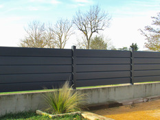 Lot de 3 lames persiennes anthracite avec renfort - Brico Dépôt