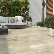 Carrelage de sol extérieur Origa gris 24 x 88 cm 1,27 m² - Brico Dépôt