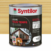 Lasure tous temps couleur incolore satiné - 1L - Syntilor - Brico Dépôt