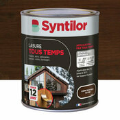 Lasure tous temps couleur chêne rustique satiné - 1L - Syntilor - Brico Dépôt