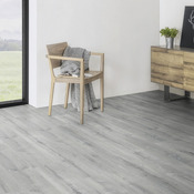 Sol stratifié à clipser AC4 couleur gris "AVALON" - 1383 x 193  x Ep. 7 mm - Brico Dépôt