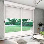 Baie aluminium blanc apport de lumiète H.225 X L. 240 CM + volet roulant intégré - Brico Dépôt