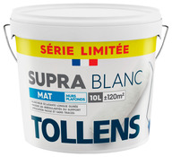 Peinture murs et plafond "SUPRA BLANC" 10L mat - Tollens - Brico Dépôt