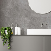 Dalles PVC gris mat TWILIGHT - 75x45 cm, imperméables et résistants UV - Brico Dépôt