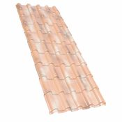 Plaque de couverture en PVC Francia couleur Sienne Antique, 2300×780 mm - First - Brico Dépôt