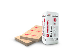 8 panneaux de laine de roche avec kraft en 1,35 x 0,6 m - Ép. 100 mm - Rockwool - Brico Dépôt