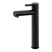 Mitigeur lavabo ODALIA XL noir mat en laiton, débit 6 L/min, mousseur réglable - Cooke and Lewis - Brico Dépôt