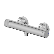 Mitigeur de douche ODALIA chromé montage mural ½, cartouche céramique 35 mm - Cooke and Lewis - Brico Dépôt