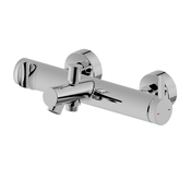 Mitigeur bain/douche mural ODALIA C chromé, débit 40 L/min, dimensions 28,5x8,4x17,9 cm - Cooke and Lewis - Brico Dépôt